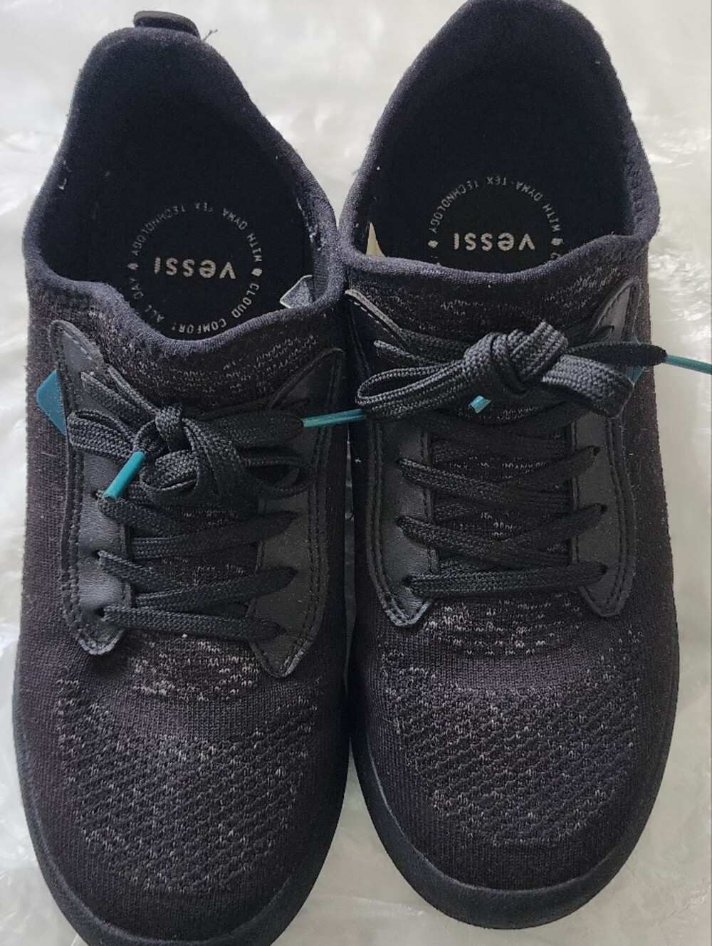 Vessi Wateeproof Black Knit Sneakers